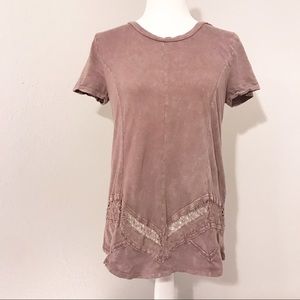 Eri + Ali Anthropologie Mauce Cotton Crochet Top